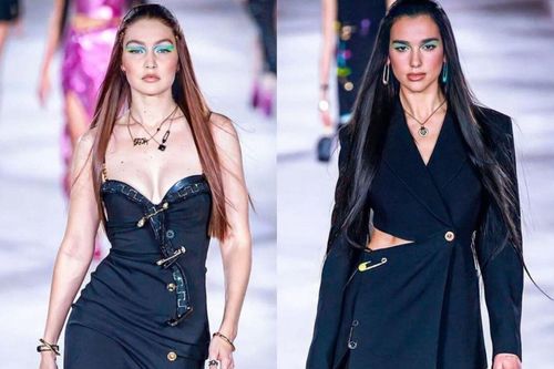 Gigi Hadid cùng cô em chồng tương lai 'náo loạn' show Versace