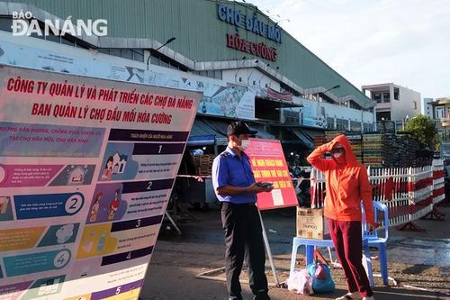 Chưa hoạt động lại chợ đầu mối Hòa Cường vào 27-9