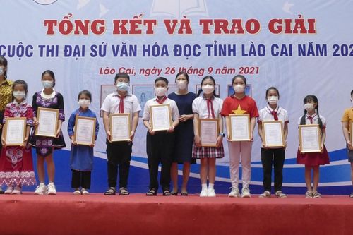Trao giải Cuộc thi Đại sứ văn hóa đọc tỉnh Lào Cai năm 2021