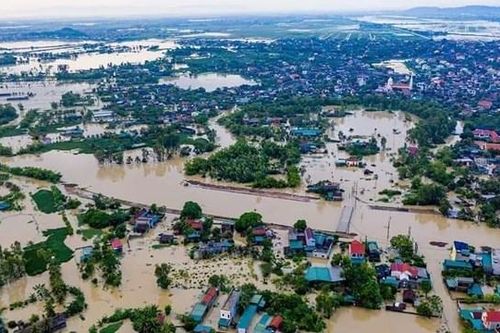 Cận cảnh tâm lũ lịch sử tại Quỳnh Lưu