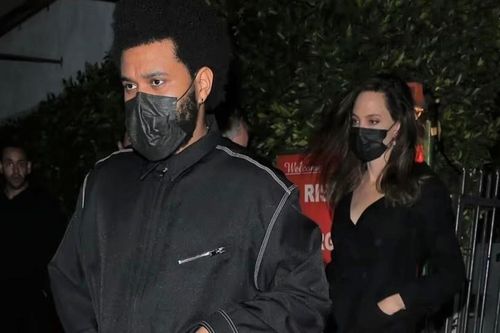 Angelina Jolie xuất hiện bên The Weeknd