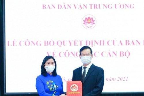 Ông Triệu Tài Vinh giữ chức Phó Trưởng Ban Dân vận Trung ương