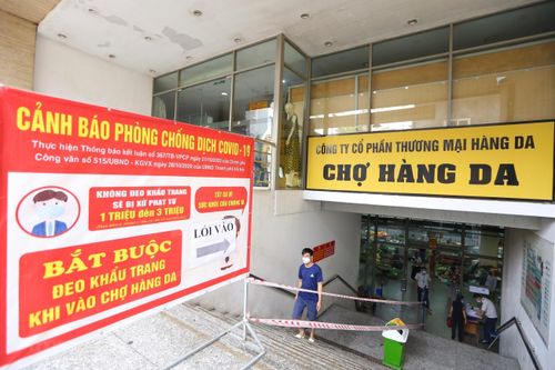 Hà Nội yêu cầu các chợ thực hiện nghiêm việc chống dịch COVID-19