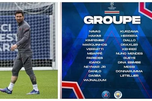 PSG công bố danh sách đấu Man City, có 1 cái tên khiến cổ động viên phấn khích