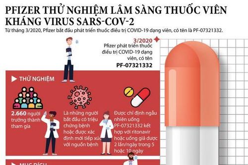 Pfizer thử nghiệm lâm sàng thuốc viên kháng SARS-CoV-2
