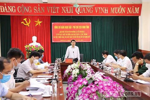 Đồng chí Phó Chủ tịch UBND tỉnh làm việc với huyện Mường La
