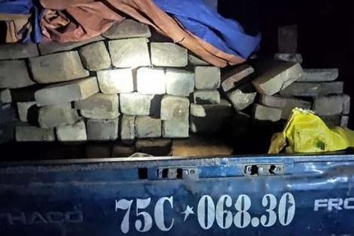 Kinh tế Kinh tế Bắt giữ xe vận chuyển 71 thanh gỗ trái phép trong đêm