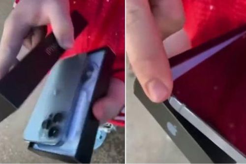 Clip: Cái kết cay đắng khi 'đập hộp' iPhone 13 giữa phố