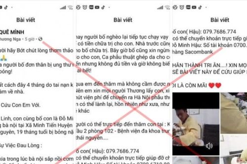Đăng thông tin núp bóng từ thiện để lừa đảo, chiếm đoạt tiền trên mạng xã hội