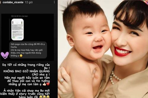 Hòa Minzy lên tiếng đính chính khi bị nói dùng trang cá nhân của bé Bo để PR sản phẩm