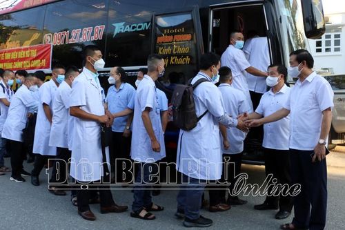 Đoàn công tác số 4 ngành Y tế Điện Biên tăng cường cho TP. Hồ Chí Minh chống dịch