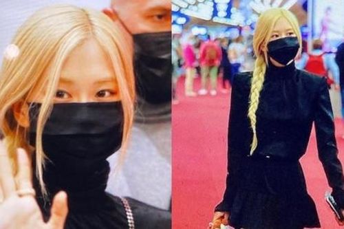 Rosé BLACKPINK ra sân bay trở về Hàn: Vẫn diện đồ đen nhưng đậm khí chất 'high fashion'