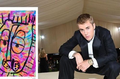 Thực hư tranh 'gợi dục' của Justin Bieber được trưng bày