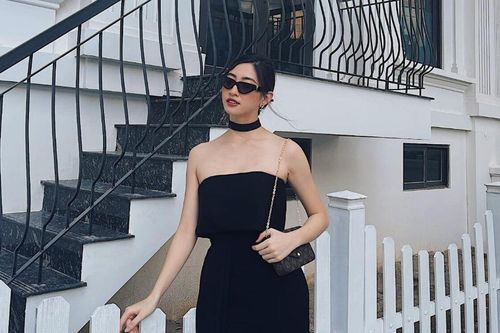 Hoa hậu Lương Thùy Linh ví mình như nàng Emily In Paris trong bộ váy đen kiêu sa