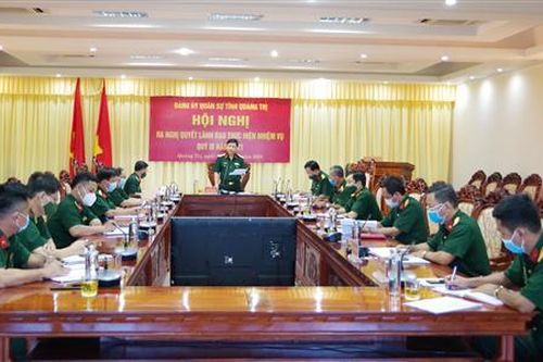 Đảng ủy Quân sự tỉnh Quảng Trị ra nghị quyết lãnh đạo thực hiện nhiệm vụ quý IV/2021