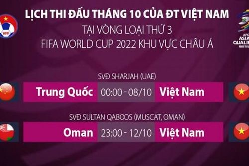 Vì sao AFC điều chỉnh giờ thi đấu trận đội tuyển Việt Nam gặp Trung Quốc