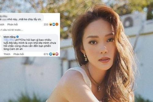 Lại bị căn vặn chuyện lấy chồng với lời lẽ 'kém duyên', Minh Hằng đáp trả cực gắt