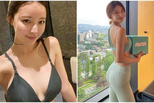 Đường cong cơ thể hoàn mỹ của 'nữ thần yoga' Hàn Quốc