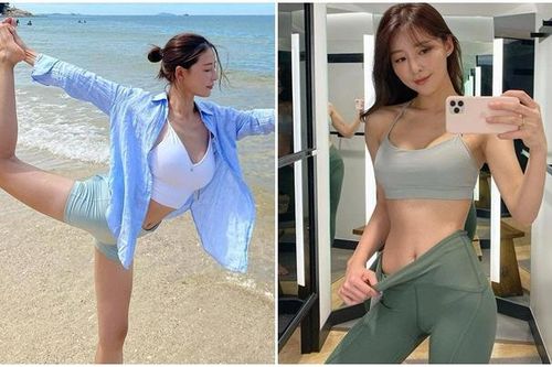 Nhan sắc đời thường đẹp mê mẩn của 'nữ thần yoga' Hàn Quốc