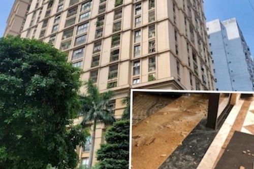 Dân nơm nớp lo hứng 'mưa đá' ở chung cư cao cấp giữa Thủ đô