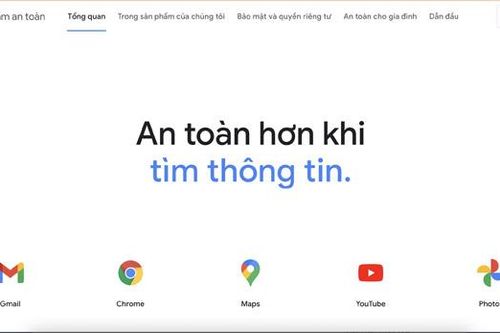 Ra mắt Trung tâm An toàn Google bằng tiếng Việt