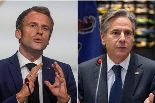 Ông Macron hội đàm với Blinken lần đầu tiên sau cuộc khủng hoảng tàu ngầm
