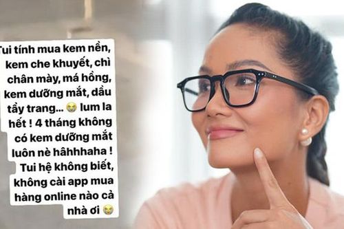 H'Hen Niê sáng tạo trang điểm, dưỡng nhan ngày giãn cách