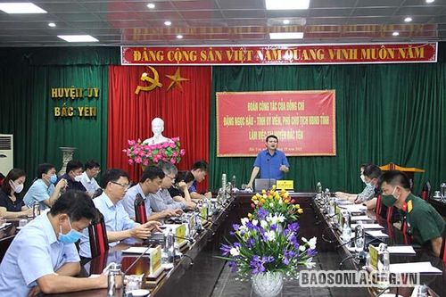 Đồng chí Phó Chủ tịch UBND tỉnh làm việc tại huyện Bắc Yên