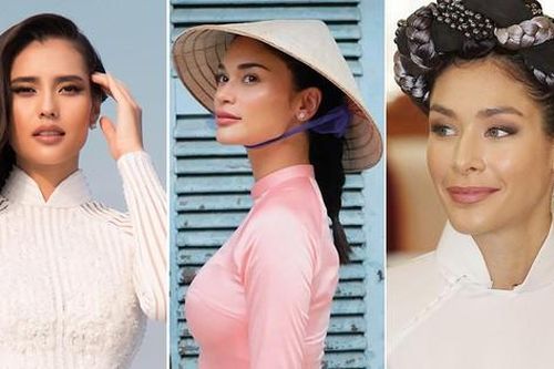 Dàn hoa hậu thế giới đẹp 'bất phân thắng bại' khi khoe sắc với áo dài Việt Nam