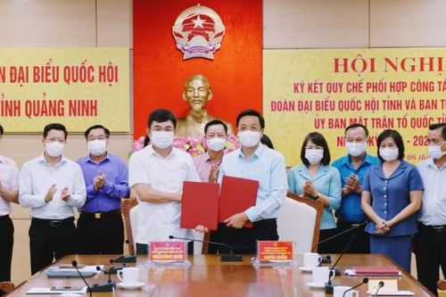 Quảng Ninh: Đoàn ĐBQH tỉnh và Ban Thường trực Ủy ban MTTQ Việt Nam tỉnh ký kết quy chế phối hợp