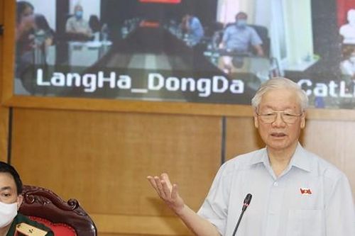 Tổng Bí thư Nguyễn Phú Trọng tiếp xúc với cử tri trước kỳ họp thứ 2, Quốc hội khóa XV