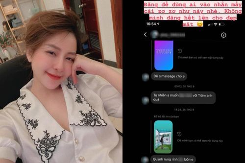 Bị nhắn tin khiếm nhã, Trâm Anh tung luôn danh tính 'tra nam'