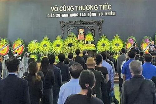 Tiễn đưa Giáo sư-Anh hùng lao động Vũ Khiêu về với đất mẹ