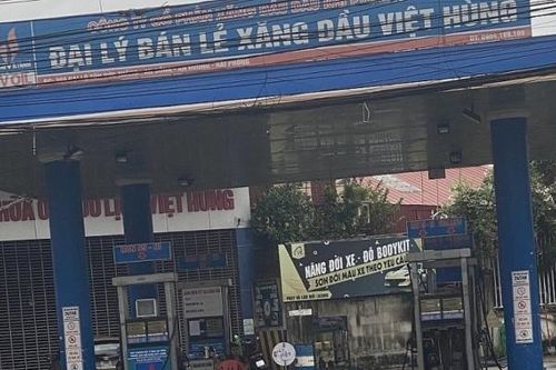 Treo biển 'mất điện', một cửa hàng xăng dầu tại Hải Phòng bị phạt 10 triệu đồng