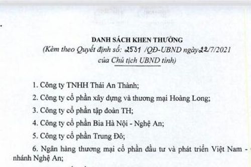 Nghệ An: Kê khai gian dối, bị truy thu hơn 1 tỷ đồng, doanh nghiệp vẫn được khen thưởng về nộp thuế