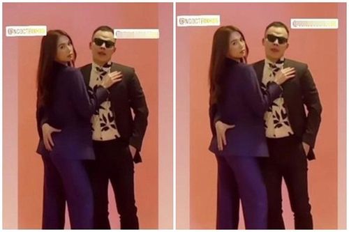 Chụp ảnh cùng Ngọc Trinh, Vũ Khắc Tiệp lộ 'bàn tay hư'