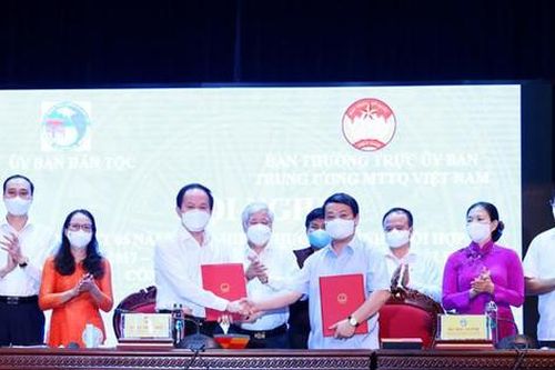 Tăng cường phối hợp giữa Ủy ban Dân tộc và Mặt trận Tổ quốc Việt Nam