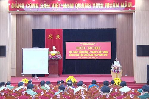 Tập huấn, bồi dưỡng lý luận về xây dựng, hoạt động tác chiến phòng thủ