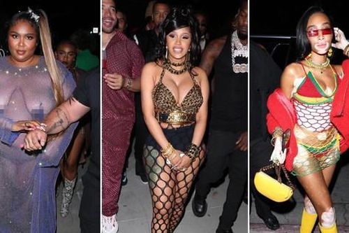 Loạt sao mặc như không, khoe thân phản cảm tại tiệc sinh nhật của Cardi B