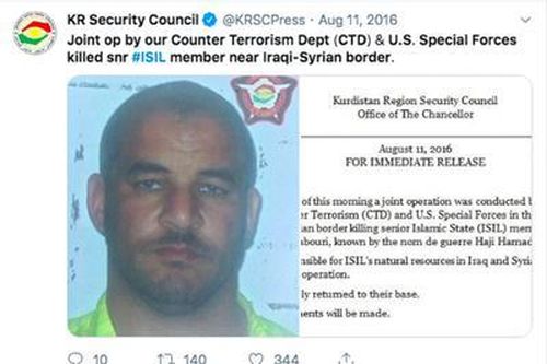Tình báo Thổ Nhĩ Kỳ đã giúp Iraq bắt giữ thủ lĩnh cấp cao IS