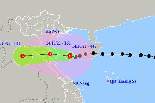 Bão số 8 đã vào Vịnh Bắc Bộ, cường độ suy yếu