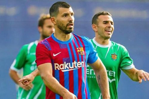 Barcelona: Aguero ghi bàn trong trận giao hữu, có thể ra mắt cuối tuần này