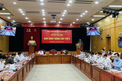 Hội nghị Ban Chấp hành Đảng bộ Khối các cơ quan Trung ương lần thứ sáu