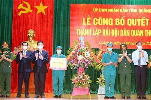 Thành lập Hải đội Dân quân thường trực tỉnh Quảng Trị