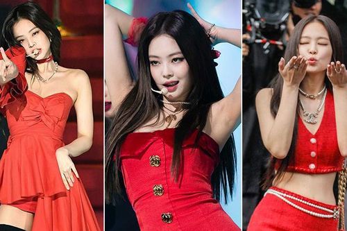 Jennie (BlackPink) 'bùng nổ' nhan sắc trong những lần diện trang phục tông đỏ