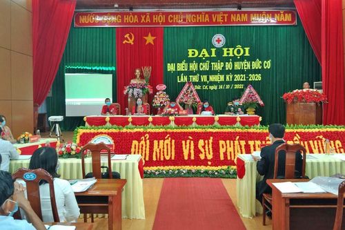 Đức Cơ đại hội đại biểu Hội Chữ thập đỏ huyện nhiệm kỳ 2021-2026