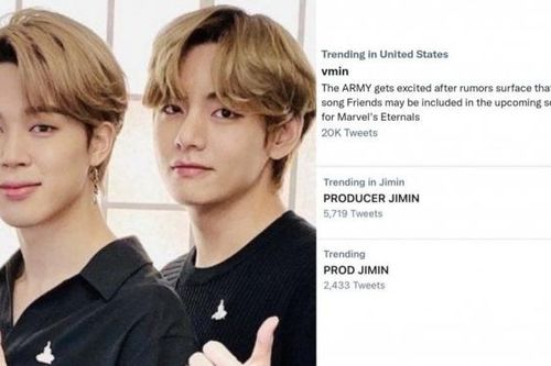 Đây là lý do V và Jimin BTS bất ngờ 'trending' tại Mỹ