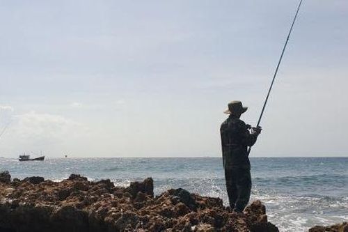 Bình Định: Đi câu cá, 2 người bị sóng biển cuốn trôi mất tích