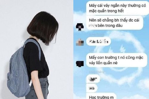 Nhóm nam sinh cấp 3 lập nhóm chat bày cách để 'địa hàng' các bạn nữ mặc váy gây xôn xao
