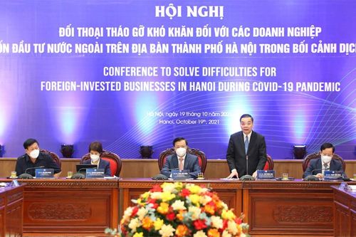 Hà Nội đối thoại tháo gỡ khó khăn cho doanh nghiệp có vốn đầu tư nước ngoài